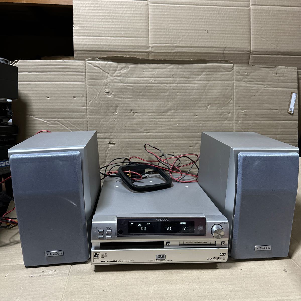 あ-4688)KENWOOD ケンウッド RMD-VC5DVD DVD/MDレシーバー/ スピーカーLS-VC5拍卖