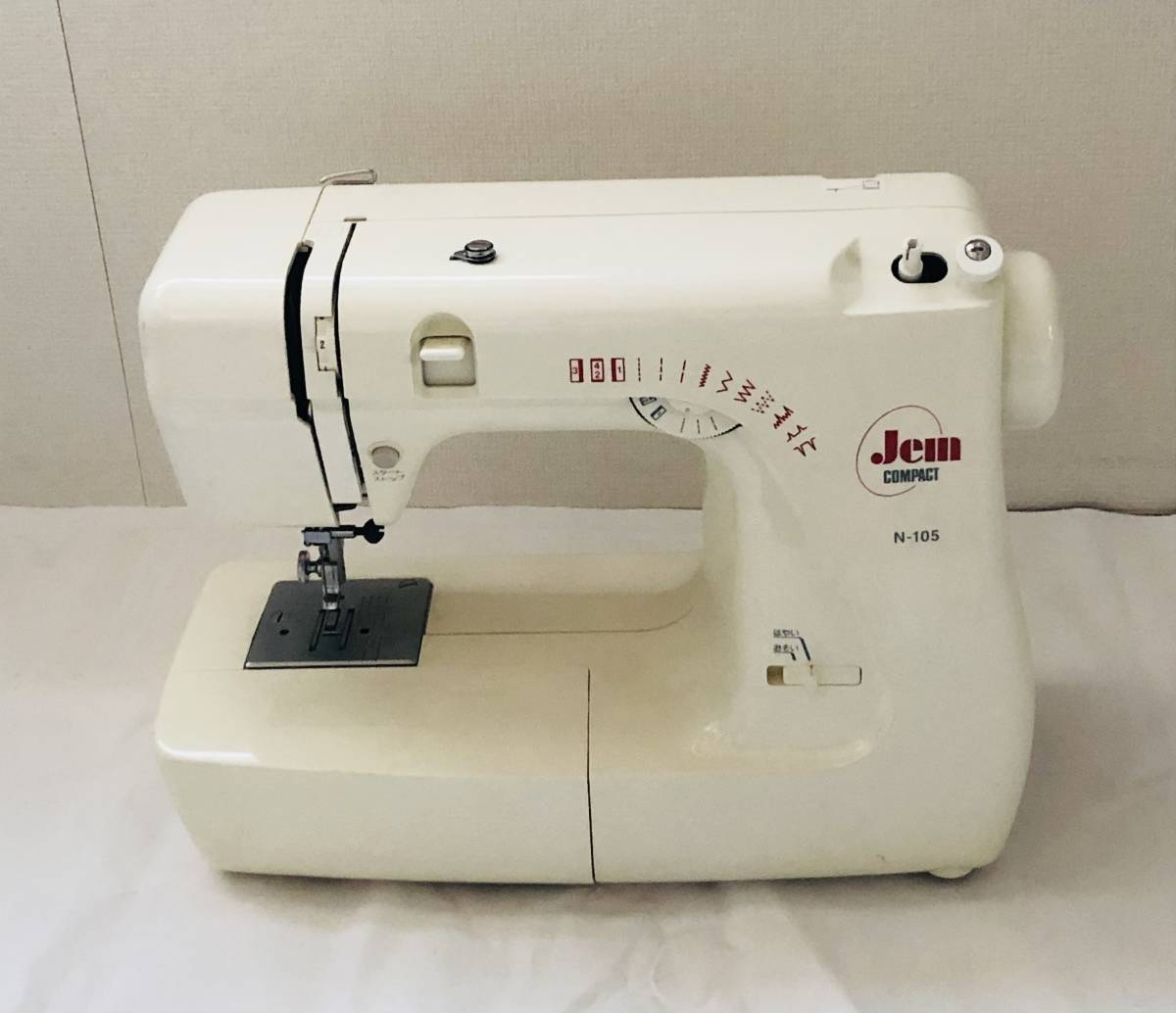 ジャノメミシン コンパクト JANOME N-105 ミシン ジャンク 部品取り JEM COMPACT拍卖