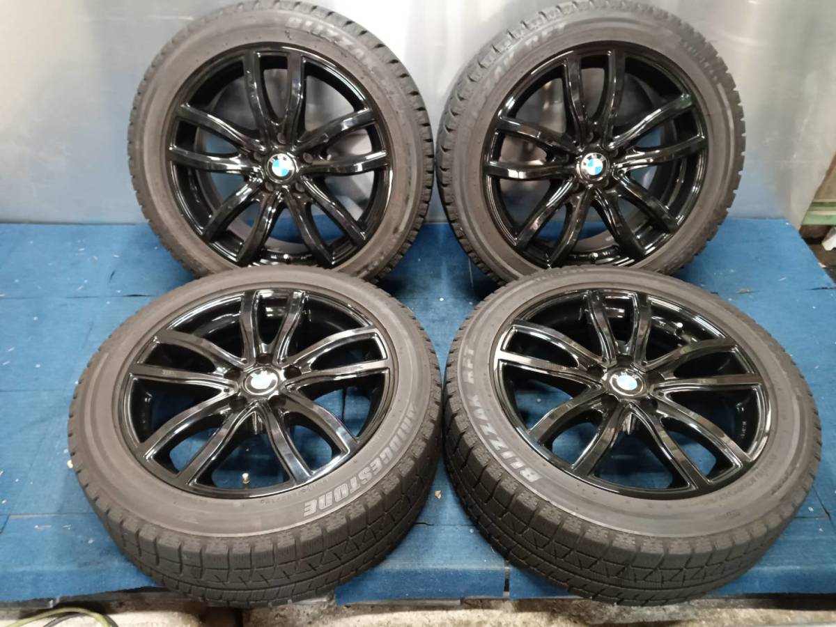 ★6-7分山★19年製★ ブリヂストンBLIZZAK RFT 225/50R17 MAK BMW仕様 17×7.5J +30 5H-112 4本セット 3シリーズ・4シリーズ等 A1300拍卖