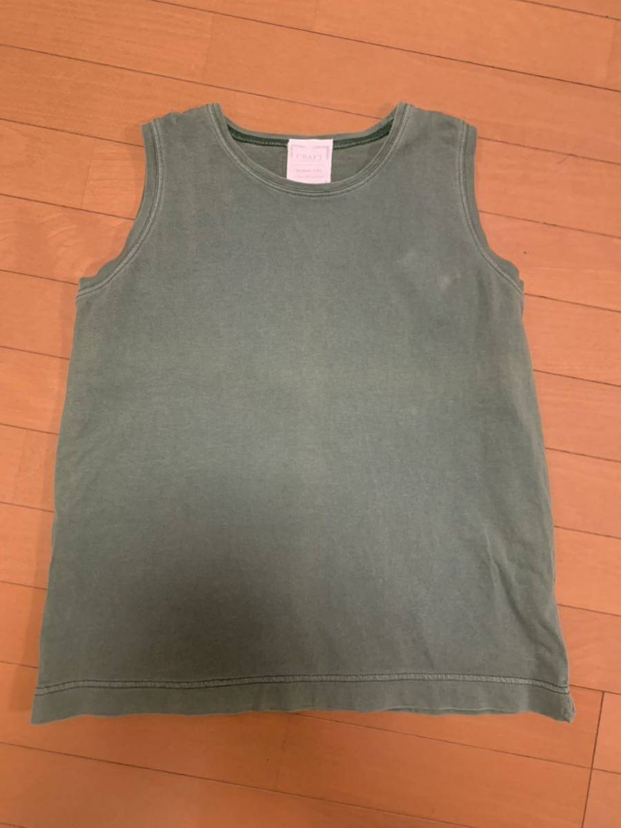 タンクトップ ノースリーブ コットン100% Mサイズ拍卖