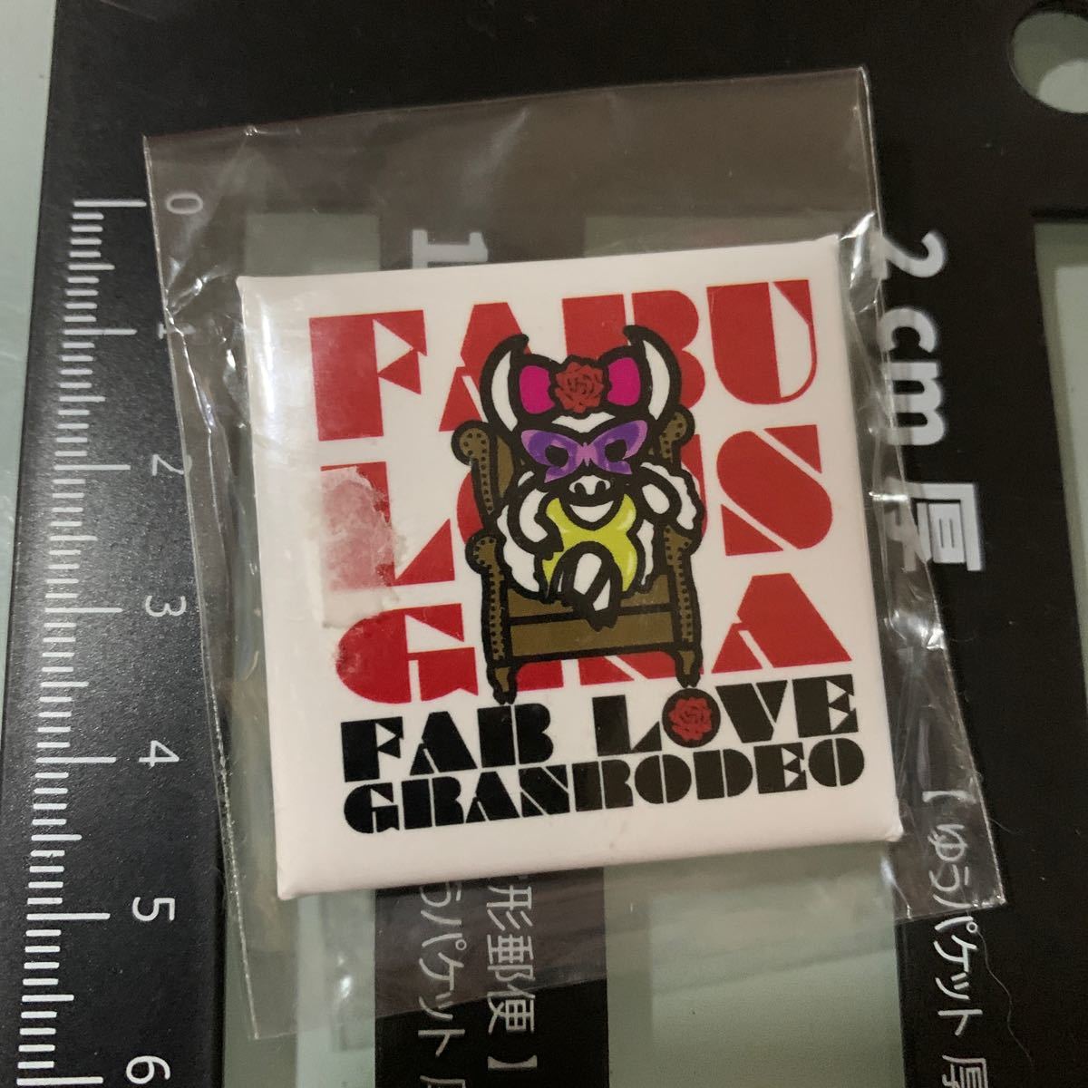 GRANRODEO(ジーナ) 缶バッジ(スクエア) 「GRANRODEO LIVE TOUR 2019 “FAB LOVE”」 ロデオカプセル景品拍卖