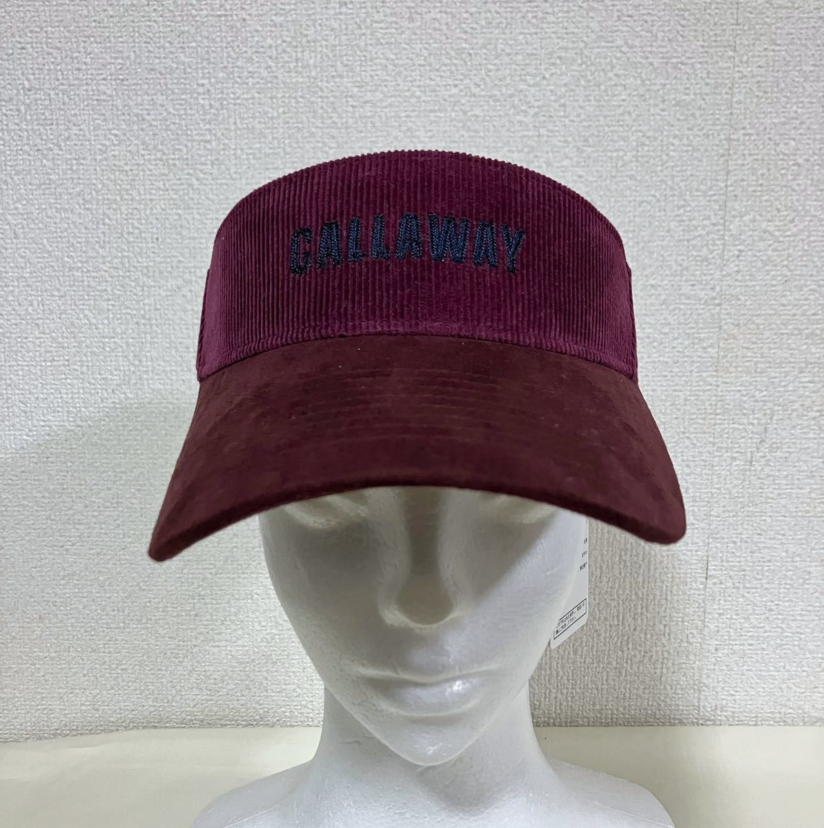 【未使用】Callaway キャロウェイ コーデュロイサンバイザー拍卖