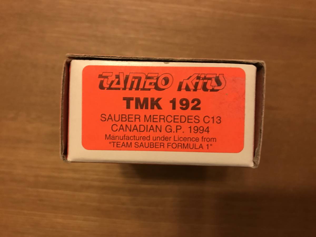 1/43キット TAMEO ザウバー・メルセデス C13 #29 1994拍卖