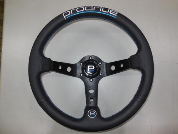 【Prodriveプロショップ】ステアリング コンペティションモデル 33Φ ディープ レザー PD255 送料別途拍卖