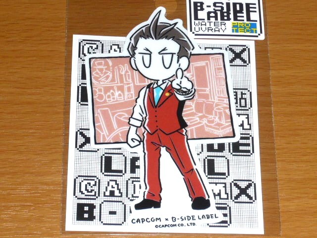 ◆逆転裁判 ステッカー◆王泥喜法介 デフォルメ◆B-SIDE LABEL◆カプコン◆拍卖