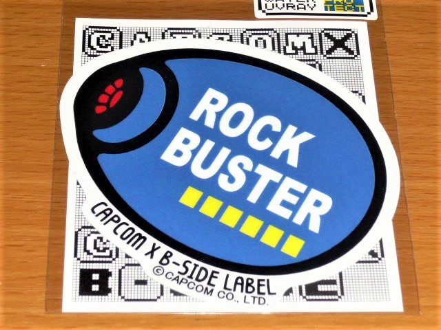 ◆ロックマン ステッカー◆ロックバスター◆B-SIDE LABEL◆カプコン◆拍卖