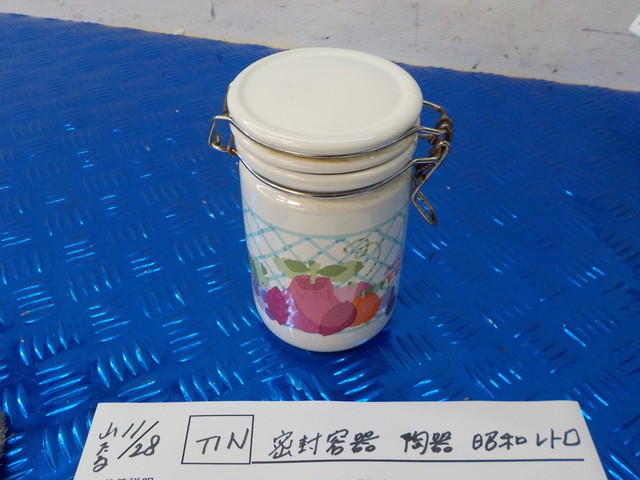 TIN●〇 密封容器 陶器 昭和レトロ     5-11/28(ま) 拍卖