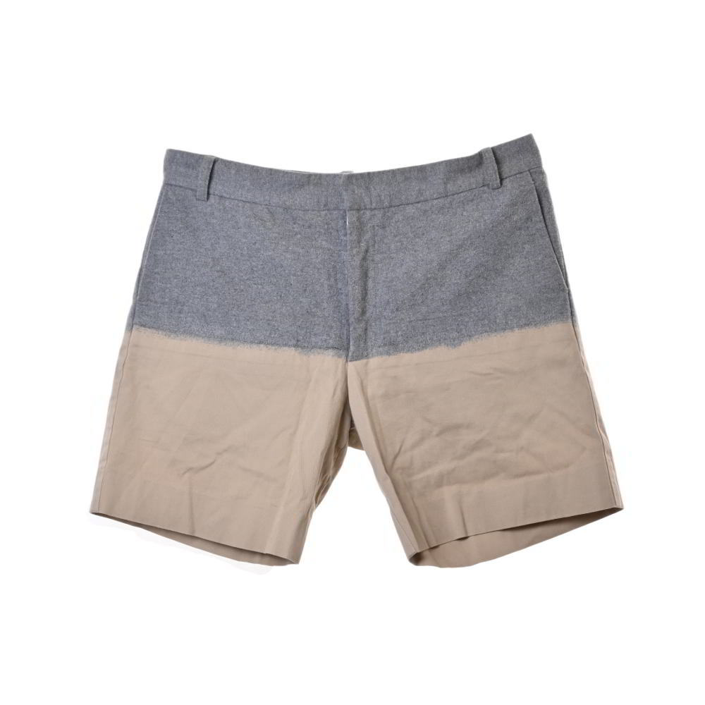 SHAUN SAMSON 素材切替 バイカラー ハーフ パンツ 32 グレー ショーンサムソン KL4BU2KA29拍卖