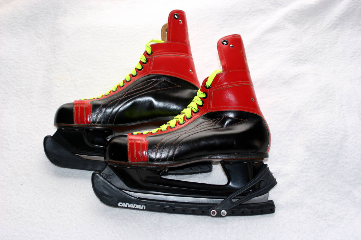 ★★★ BOTAS / 革スケートシューズ   ★★★  色 黒/赤  サイズ 6 1/2  23.5cm ~ 24 cm ぐらい。拍卖