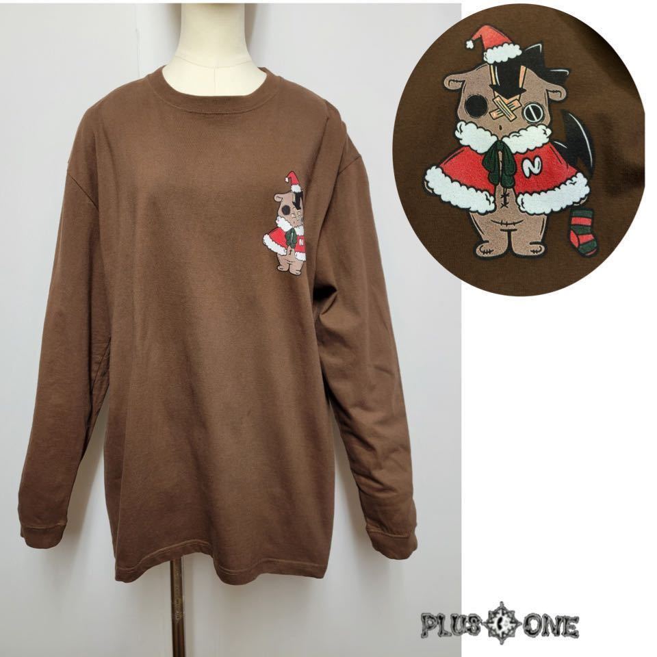 【NieR CLOTHING】クリスマスNieR君長袖カットソー XL/ニーアクロージング/Tシャツ/オーバーサイズ/UNISEX/大きいサイズ拍卖