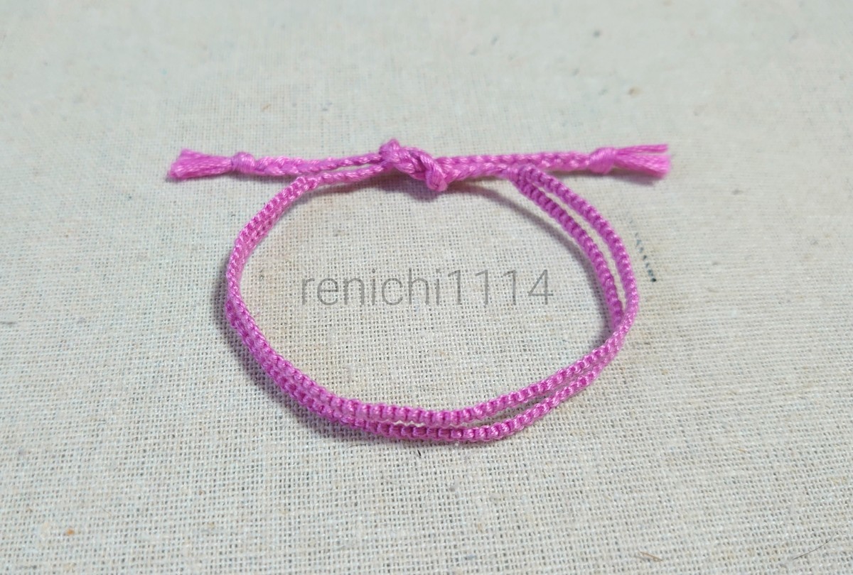 ミサンガ☆2連 ピンク☆アンクレット拍卖