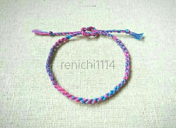 人気ミサンガ☆青系ミックス☆ブレスレット☆アンクレット拍卖