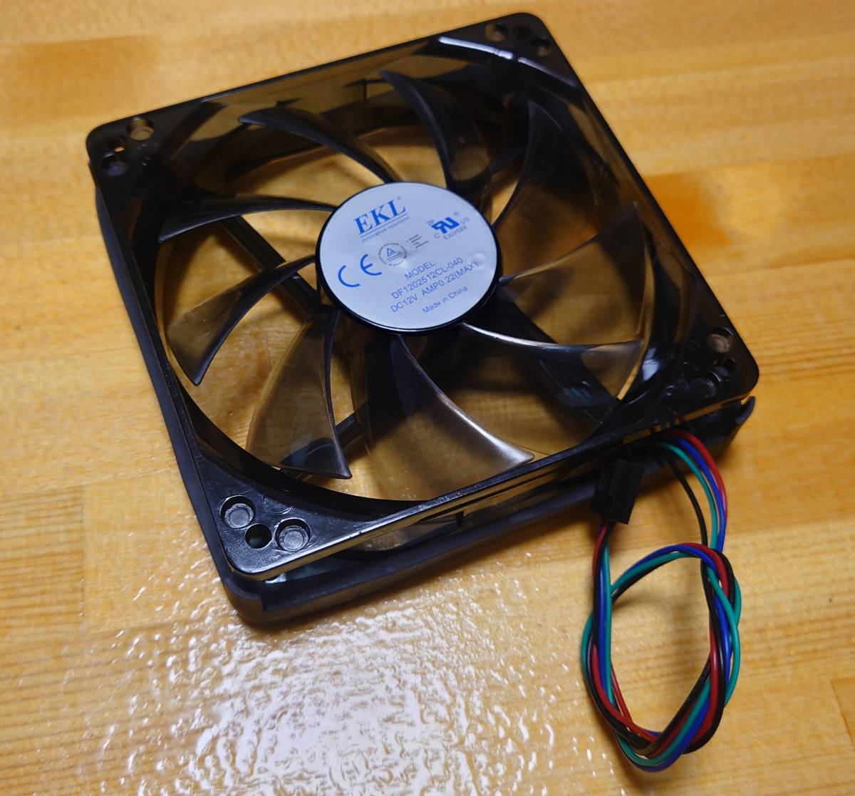 【冷却ファン】EKL DF1202512CL-040 AMP0.22(MAX) 12V 120×120×25mm DC軸流 ケースファン 防振ゴム付①拍卖