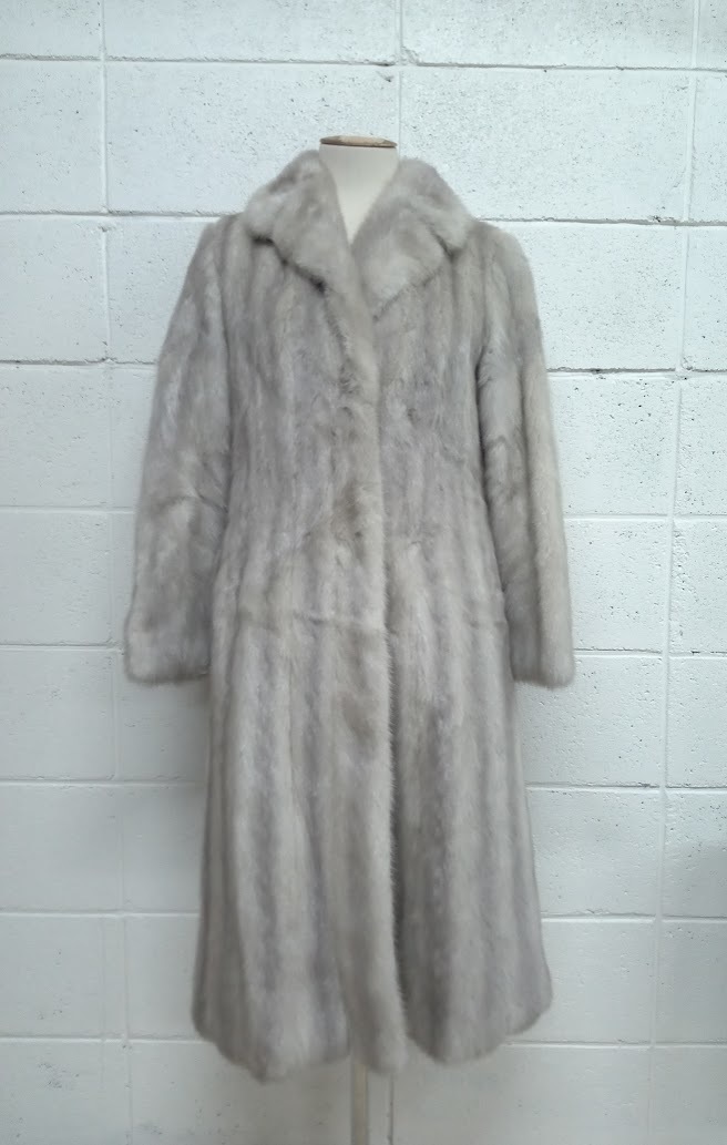 ▽【196】ブルーアイリスミンク コート / ミンク 着丈104cm 毛皮 コート ファーコート ロングコート拍卖