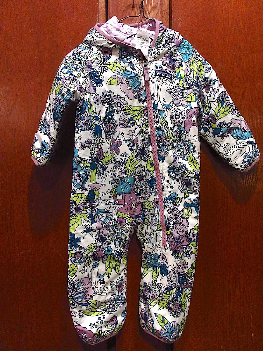 Patagonia●キッズリバーシブルダウンカバーオールsize 6-12M●231213c1-k-all パタゴニアジャンプスーツロンパース拍卖