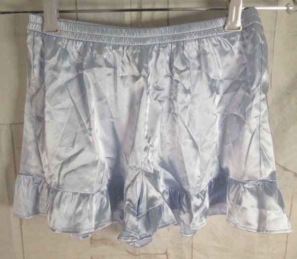 16 01082 ☆ MeadowLina レディース シルクサテンパンツ M ライトブルー インナーパンツ ペチコート ペチパンツ【アウトレット品】拍卖