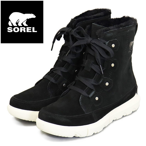 SOREL (ソレル) WMS NL5031 エクスプローラー ネクスト ジョアン ウォータープルーフ レディースブーツ 010 BLACK FAWM SRL106 US7-約24.0c拍卖