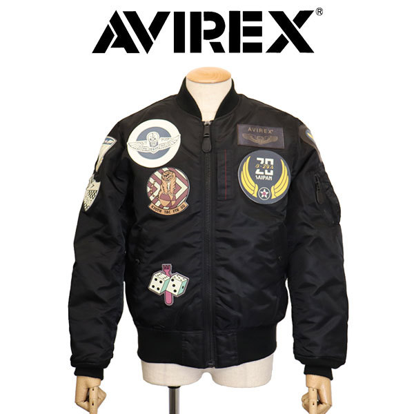 AVIREX (アヴィレックス) 2952014 MA-1 TOP GUN トップガン フライトジャケット 5952037 010BLACK XL拍卖