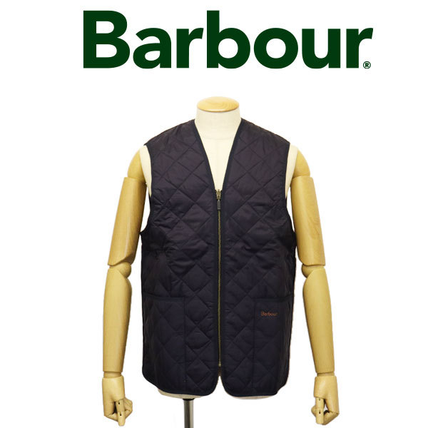 BARBOUR (バブアー バブワー) MLI0001 3955002 Quilted waistcoat zip in liner キルト ウエストコート ジップインライナー ベスト NAVY BB拍卖