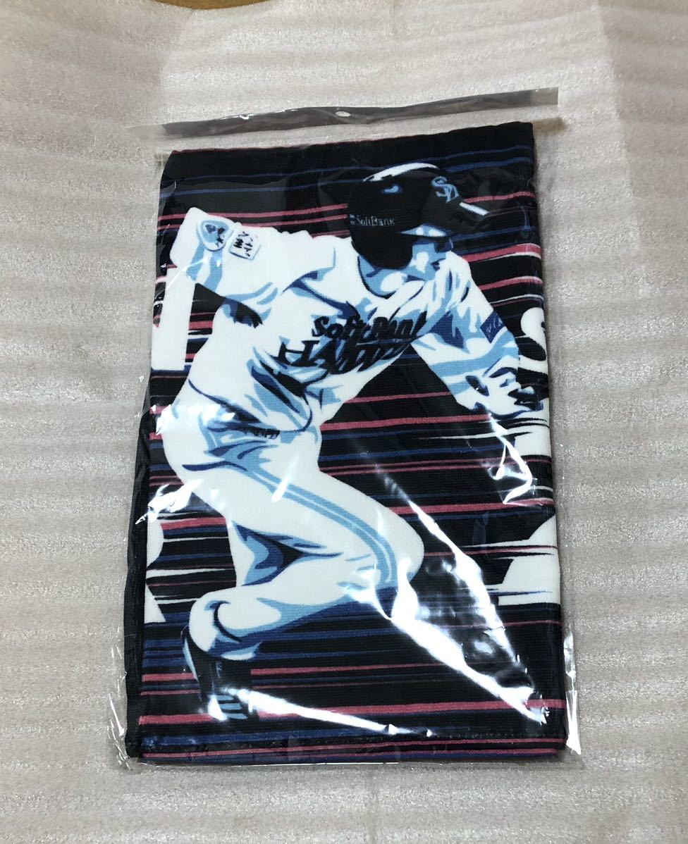 ソフトバンク周東選手20年盗塁王記念フェイスタオル 8/94拍卖