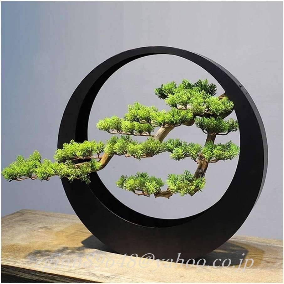 クリスマスの装飾人工植物、人工植物の装飾歓迎松人工植物ミニ人工盆栽杉ポット植物ホームオフィスの装飾拍卖