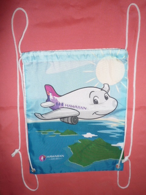 激レア!カワイイ♪ HAWAIAN AIRLINES ハワイアン航空 きんちゃくリュック☆拍卖