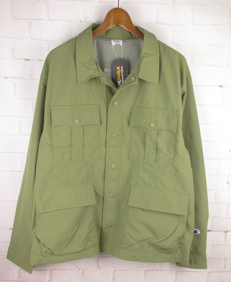 LAJ23065 Champion チャンピオン サファリジャケット C8-X602 L 未使用 オリーブ系拍卖