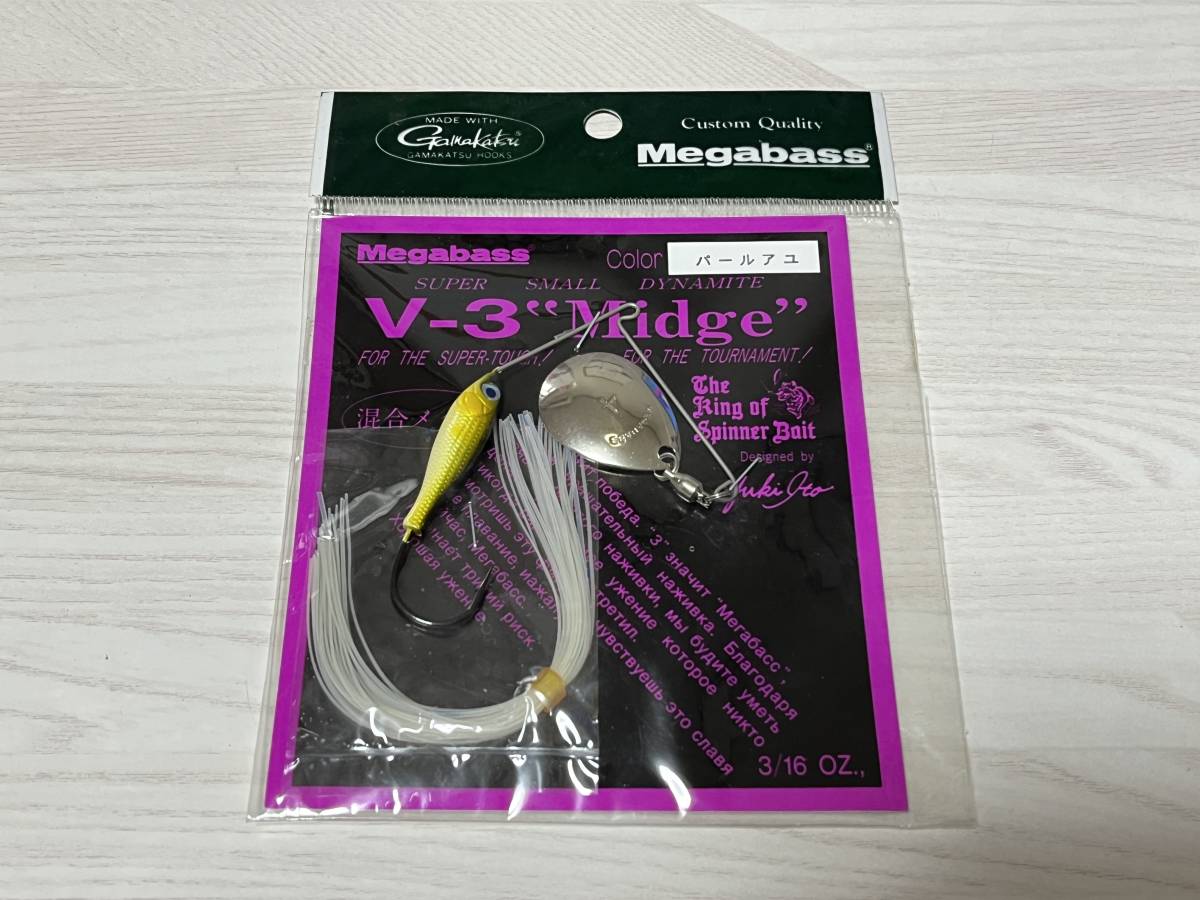 ■■ 未使用 ゴム変色あり メガバス V-3 Midge 3/16oz V-3 ミッジ SC【パールアユ】ブイスリー Megabass ■■ B1.1218拍卖