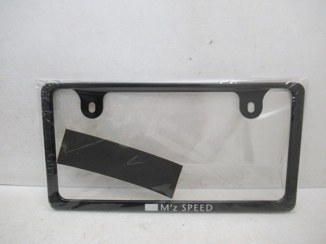 未使用 M’z SPEED エムズスピード ナンバーフレーム Ver2 アルミ製ブラックアルマイト仕上 (n089855)拍卖
