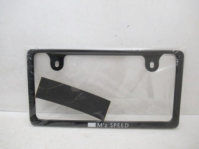 未使用 M’z SPEED エムズスピード ナンバーフレーム Ver2 アルミ製ブラックアルマイト仕上 (n089846)拍卖