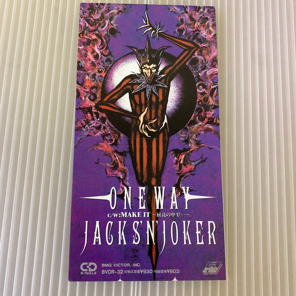 【同梱可】☆彡 ジャクスン・ジョーカー ◎ ONE WAY / MAKE IT 屈託の中で(8cmCD)★070105★ BVDR-32拍卖