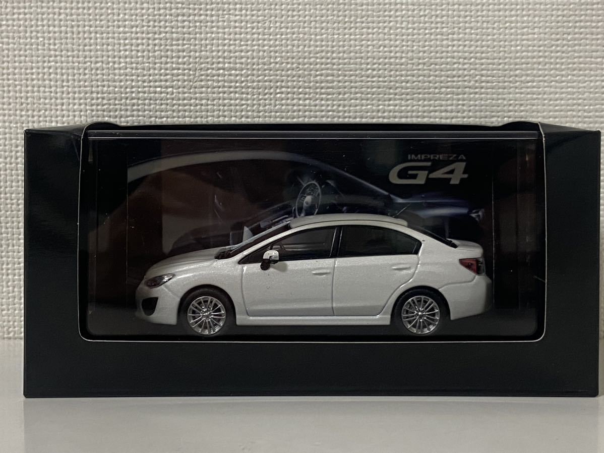 ディーラー特注 1/43 スバル インプレッサ G4 クリスタルホワイトパール カラーサンプル SUBARU IMPREZA 非売品 成約記念品拍卖