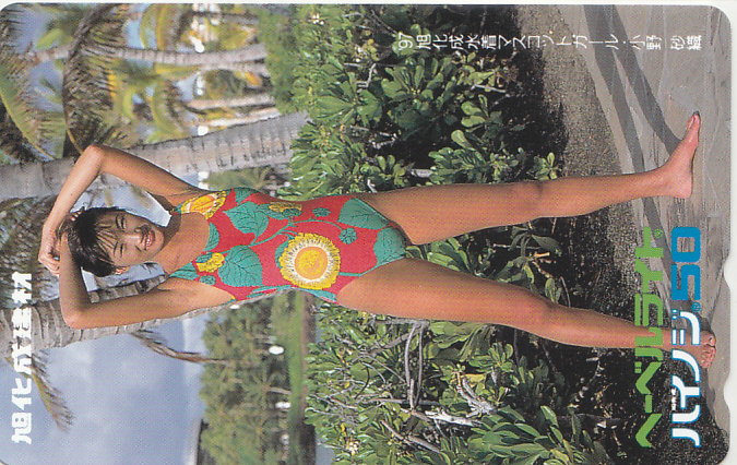 小野砂織 '97旭化成/ハイレグ水着 【テレカ】 G.12.18 ★送料最安60円~拍卖