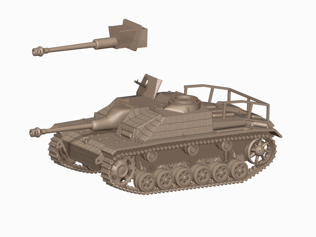 1/144レジンキット 未塗装 WWⅡ ドイツ軍 III号突撃砲 G型 Zimmerit 仕様(3/10)ワールドタンクミュージアム【同梱可能】231210拍卖