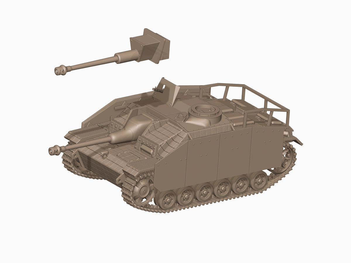 1/144レジンキット 未塗装 WWⅡ ドイツ軍 III号突撃砲 G型 Zimmerit 仕様(5/10)ワールドタンクミュージアム【同梱可能】231210拍卖