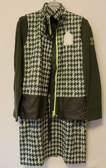 超美品!23区 ゴルフ ワンピースとノースリーブジャケット セットアップ S-M グリーン系拍卖