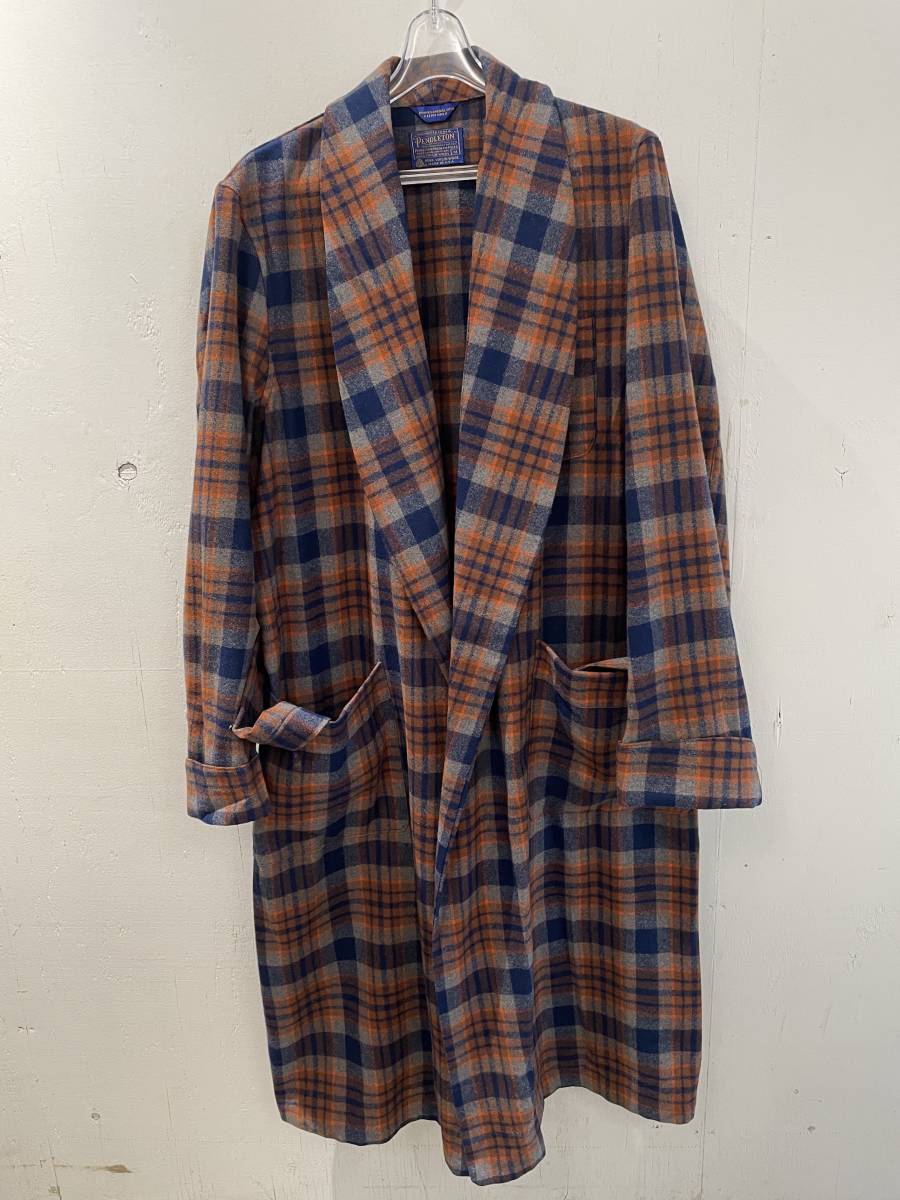 超希少!超美品!USA製!60s 70s PENDLETON ペンドルトン ペンデルトン ピュアウール ガウンジャケット コート アウトドア キャンプ(M)拍卖