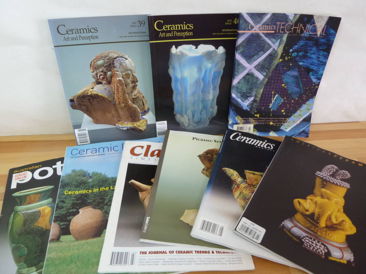 k51▽【洋書】陶器陶芸磁器関連本9冊セット セラミックアートピカソ Ceramics Art and Perception TECHNICAL Picasso clay times 231220拍卖
