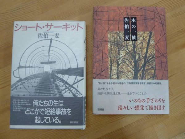 U57☆ 【 初版 帯付き まとめ 2冊 】 佐伯一麦 ショート・サーキット 木の一族 セット 野間文芸新人賞受賞作 ア・ルース・ボーイ 230914拍卖
