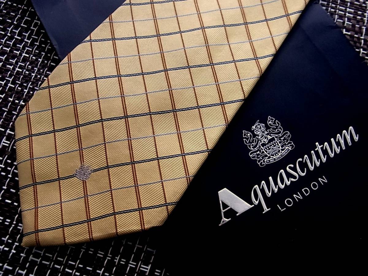 ・ω・ ☆SALE☆4132☆アクアスキュータムのネクタイ拍卖