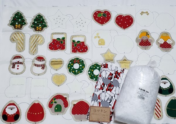 クリスマス山5 クリスマス用のオーナメント作成コットン生地 天使の綿 と サンタのコットン生地 お買い得セール! 手芸用品!拍卖