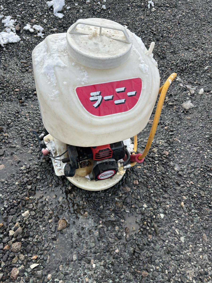 動力噴霧器 霧機 噴霧器 農機具 ラーニー 動作未確認 ジャンク扱い 背負式拍卖