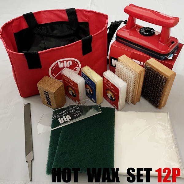 ホットワックスセット12P スキー・スノーボードに チューンナップ メンテナンス拍卖