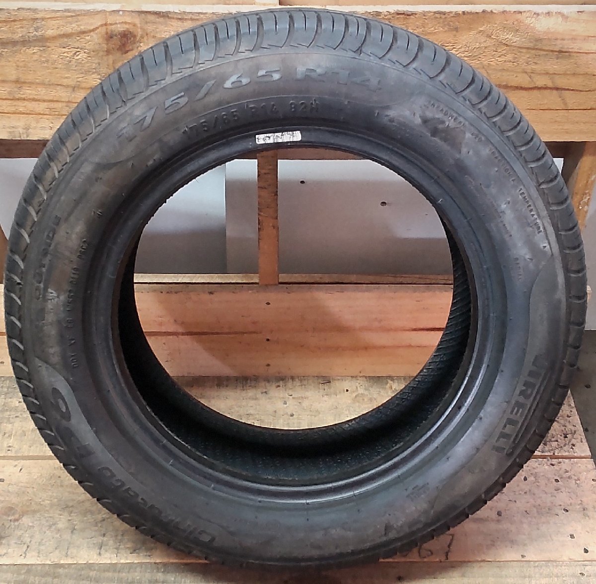 ノーマル タイヤ 1本 2019年製 14インチ 175/65R14 82H PIRELLI Cinturato 6.5 夏 中古拍卖