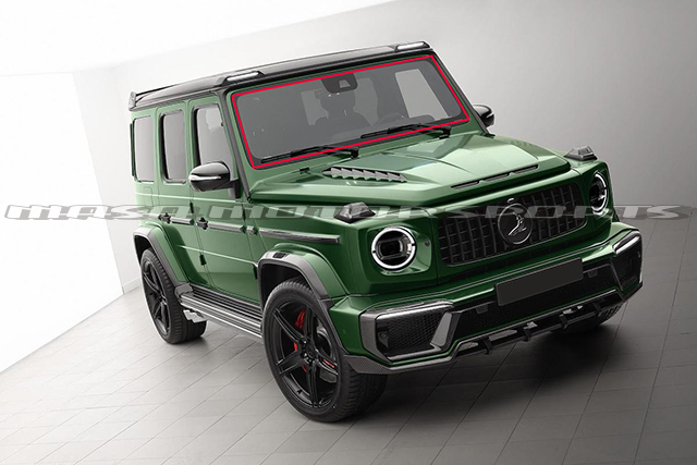メルセデスベンツGクラスw463A 350d G550 AMG G63フロントガラスプロテクションフィルム 保護 スタッドレスタイヤ飛び石 飛散防止 拍卖