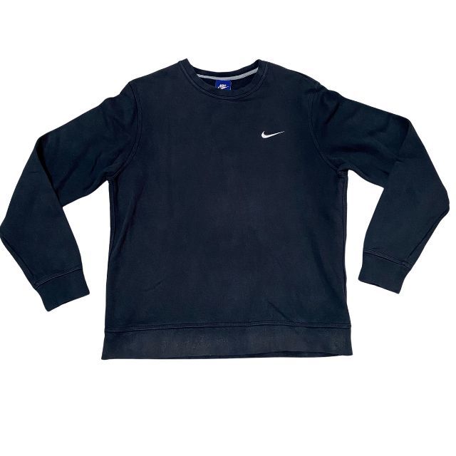 大きいサイズ ナイキ ブラックスウェット 刺繍スウォッシュ ワンポイント NIKE フェードスウェット メンズ 雅瀬220拍卖