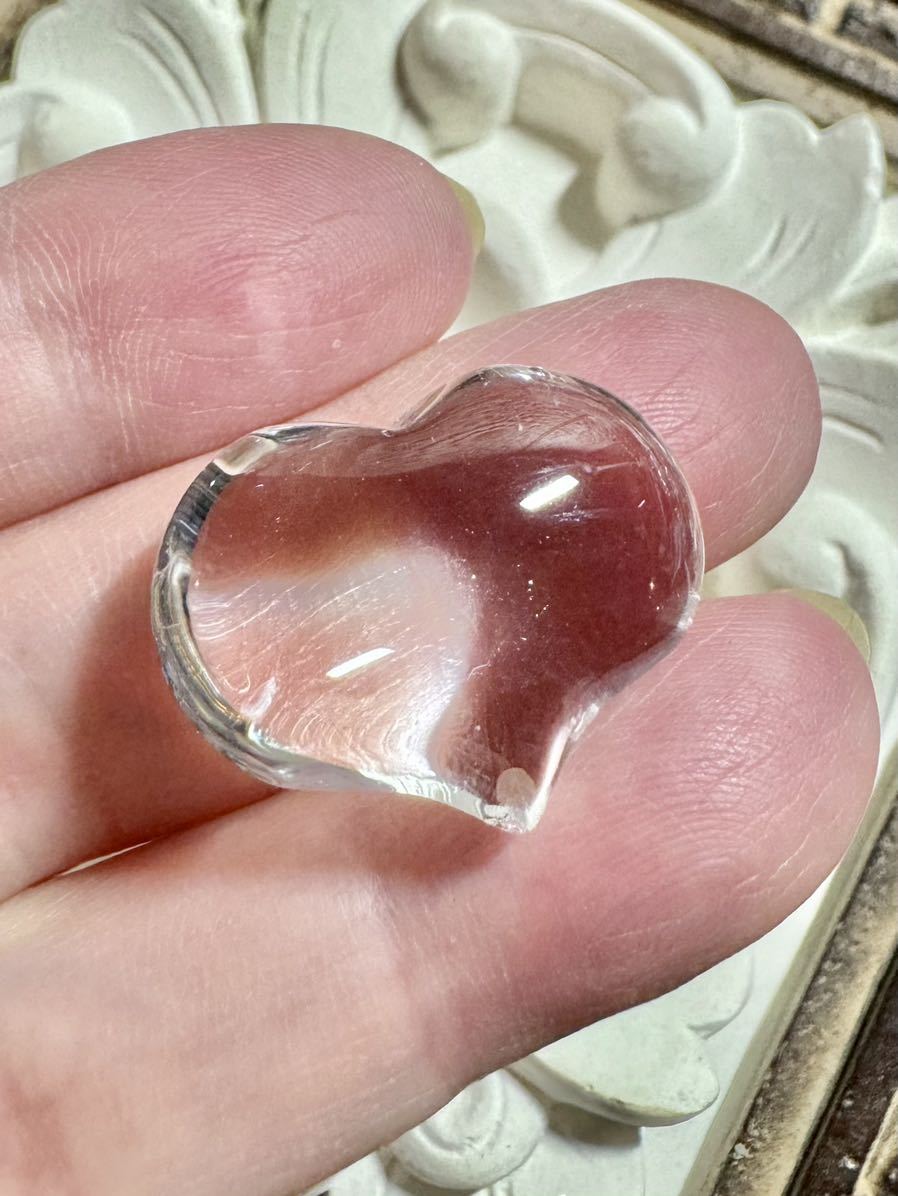 ■ ハイクオリティ 透明な水晶 ハート ルース 天然石☆。.:*・゜クォーツ拍卖