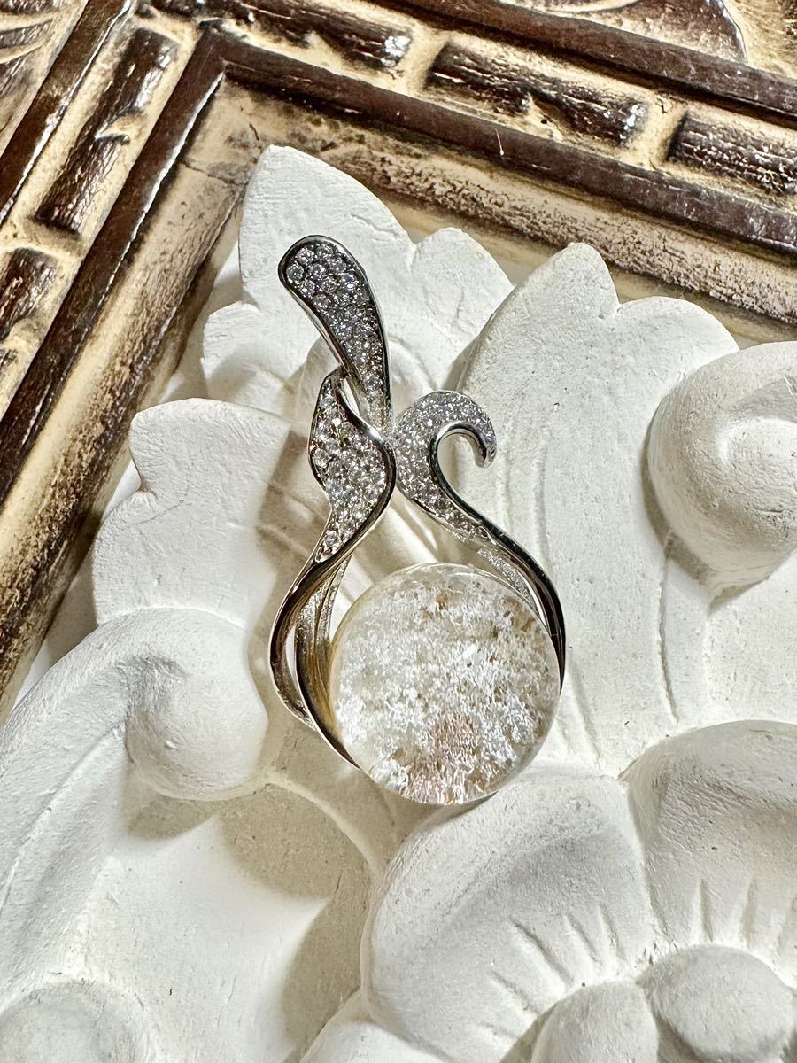 ■ ハイクオリティ ホワイト ガーデンクオーツ ペンダントトップ ☆。.:*・゜天然石拍卖