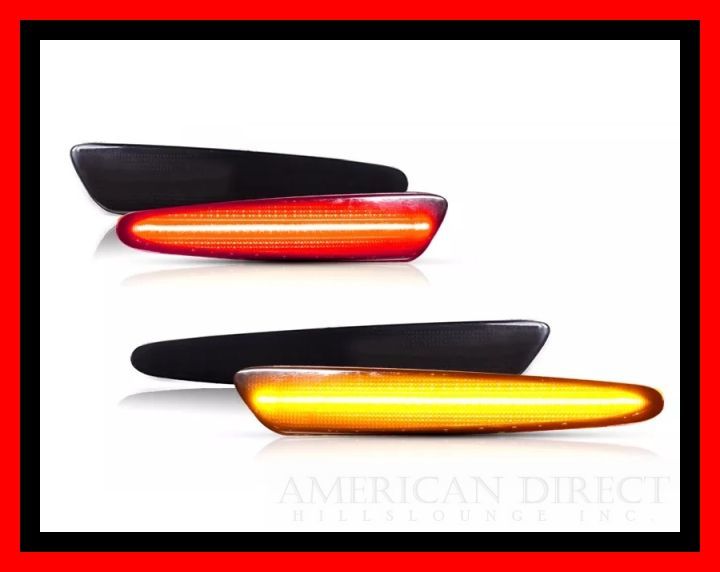 【計4個/スモーク/C6】05-13y シボレー コルベット LED フロント リア サイド マーカー ライト ランプ ヘッド ウインカー拍卖