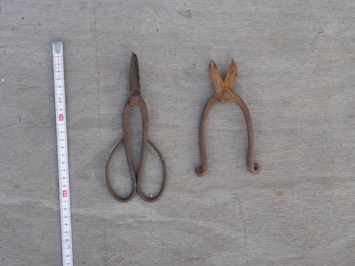 M10016 剪定バサミ ビンテージ ジャンク 難有 2本セット 60サイズ 0512拍卖
